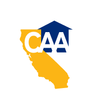 The yellow and blue symbol for the California Apartment Association